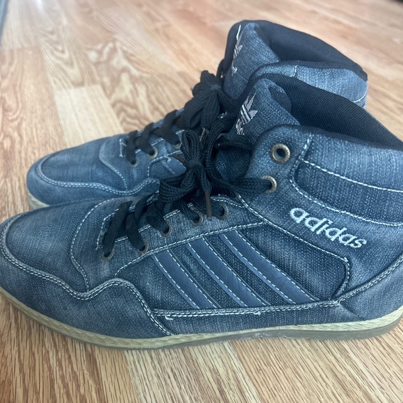 Adidas denim high-top sneakers - Picture 1 of 2